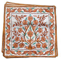 Chain Stitch Cushion Covers Handmade Kashmir Crewel Artsilk Hand Embroidered Crocheted Multi-Color Floral Design Set of 6 pieces